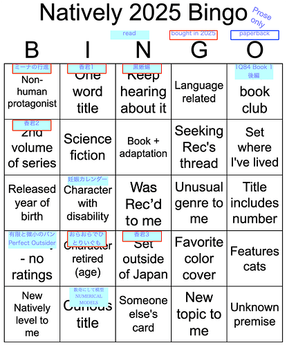 Natively Bingo 2025