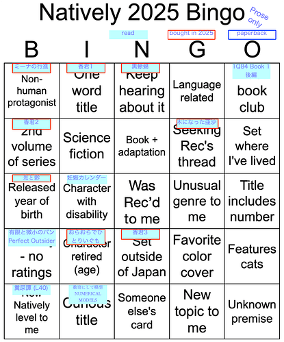 Natively Bingo 2025