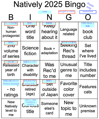 Natively Bingo 2025