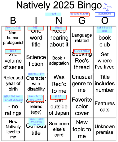 Natively Bingo 2025