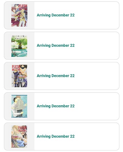 Mako's order of Japanese novels