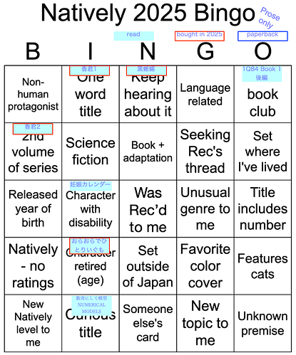Natively Bingo 2025
