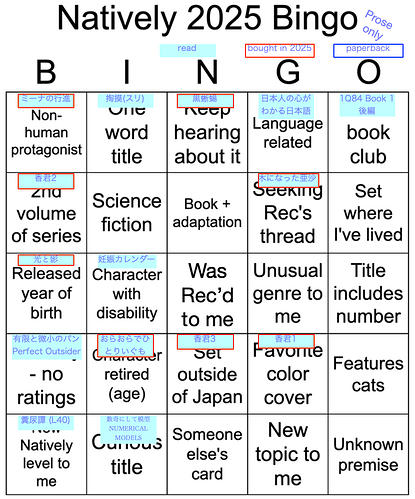 Natively Bingo 2025